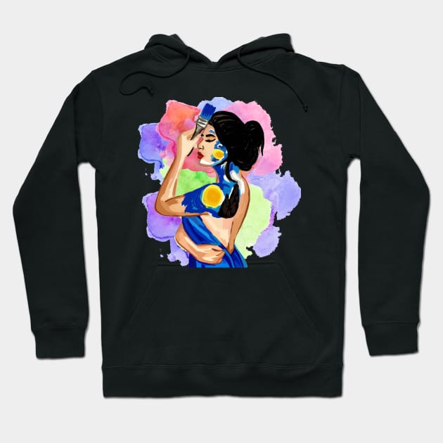 Painter's Canvas Hoodie by Art by Ergate